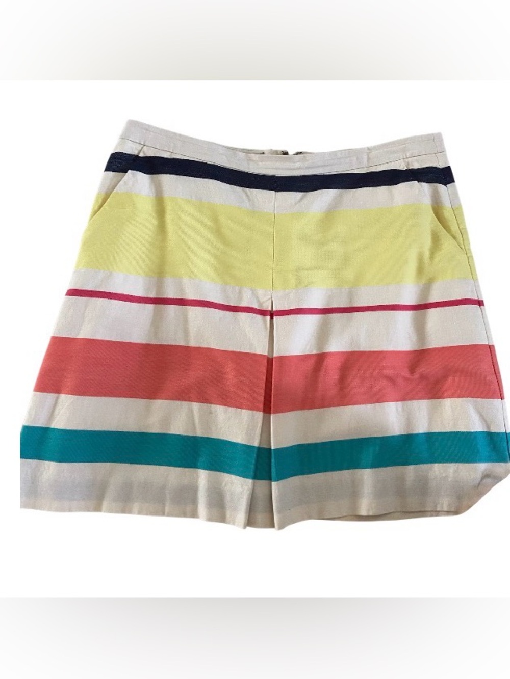 Tommy Hilfiger Multicolor Striped Cotton Shirt size 10, pockets, lining, zipper